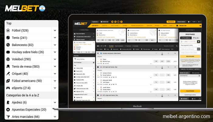 Resumen de opciones de apuestas deportivas en Melbet Argentina