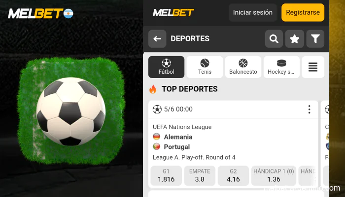 Ligas y mercados de fútbol en Melbet