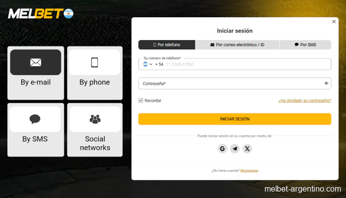 Cómo iniciar sesión en tu cuenta de Melbet Argentina