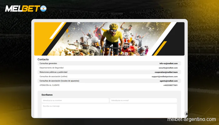 Opciones de soporte y tiempos de respuesta en Melbet